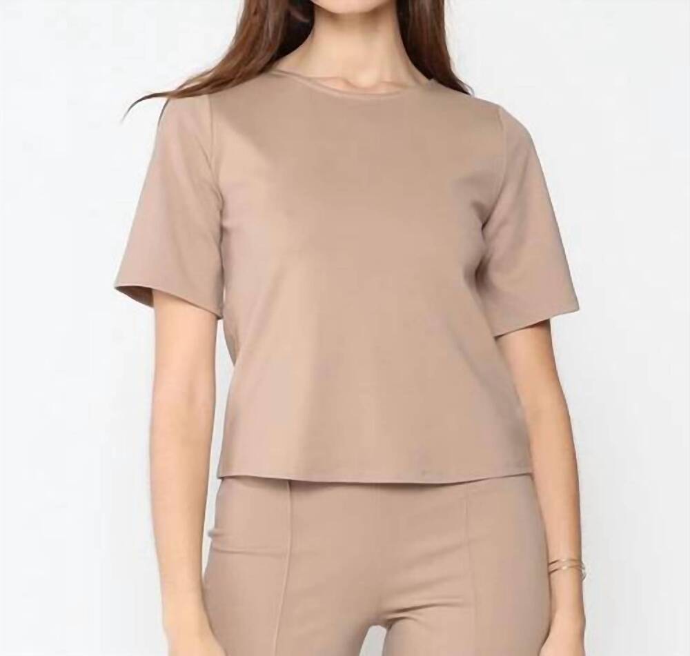 NEW RIPLEY RADER ponte knit top in khaki